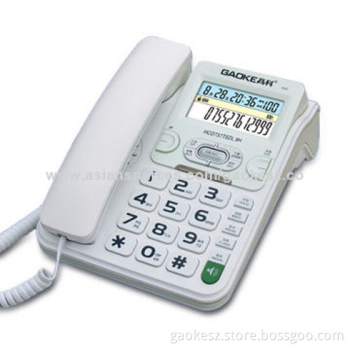 Caller ID Phone with LCD Display and 15 Groups of Outgoing Calls with 8 Digits Store Function